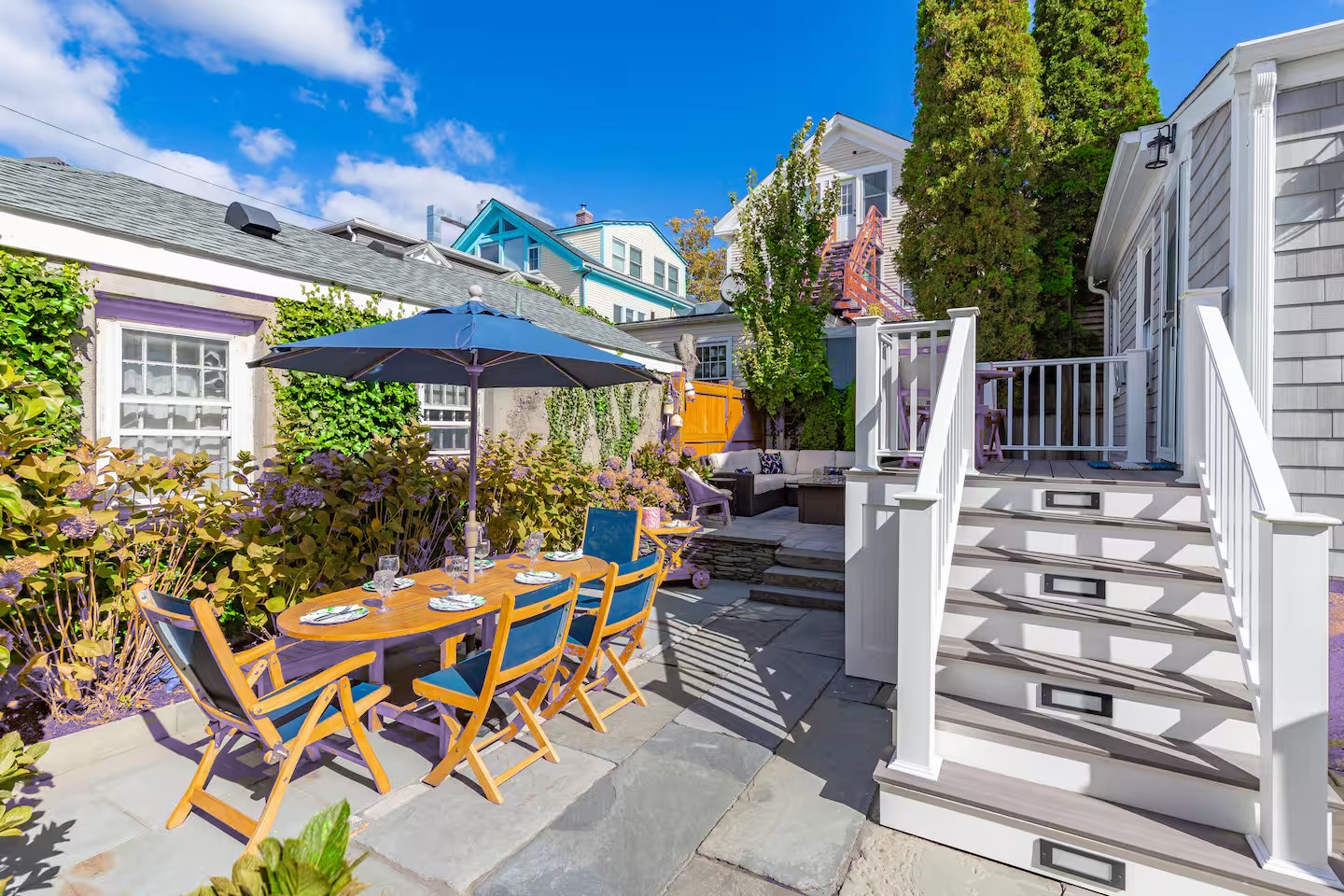 Private outdoor dining terrace
